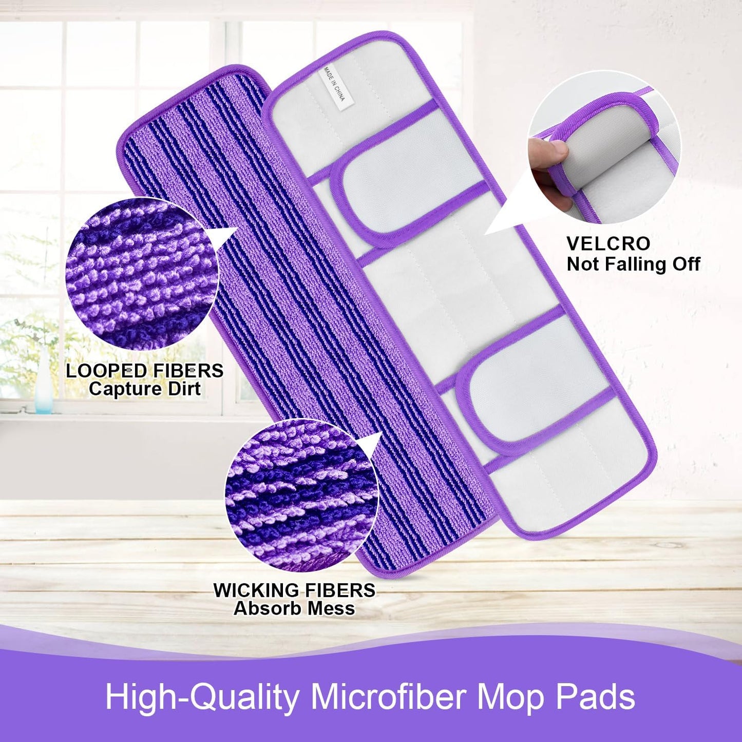 30 Pack Valuable Disposable Mopping Pad Refills Compatible with Swiffer PowerMop, Power Mop Refill Pads Replacements for Swiffer Power Mop Spray Mop Dry&Wet Pads Refills for Multi-Surface Floor Clean
