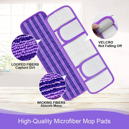 30 Pack Valuable Disposable Mopping Pad Refills Compatible with Swiffer PowerMop, Power Mop Refill Pads Replacements for Swiffer Power Mop Spray Mop Dry&Wet Pads Refills for Multi-Surface Floor Clean