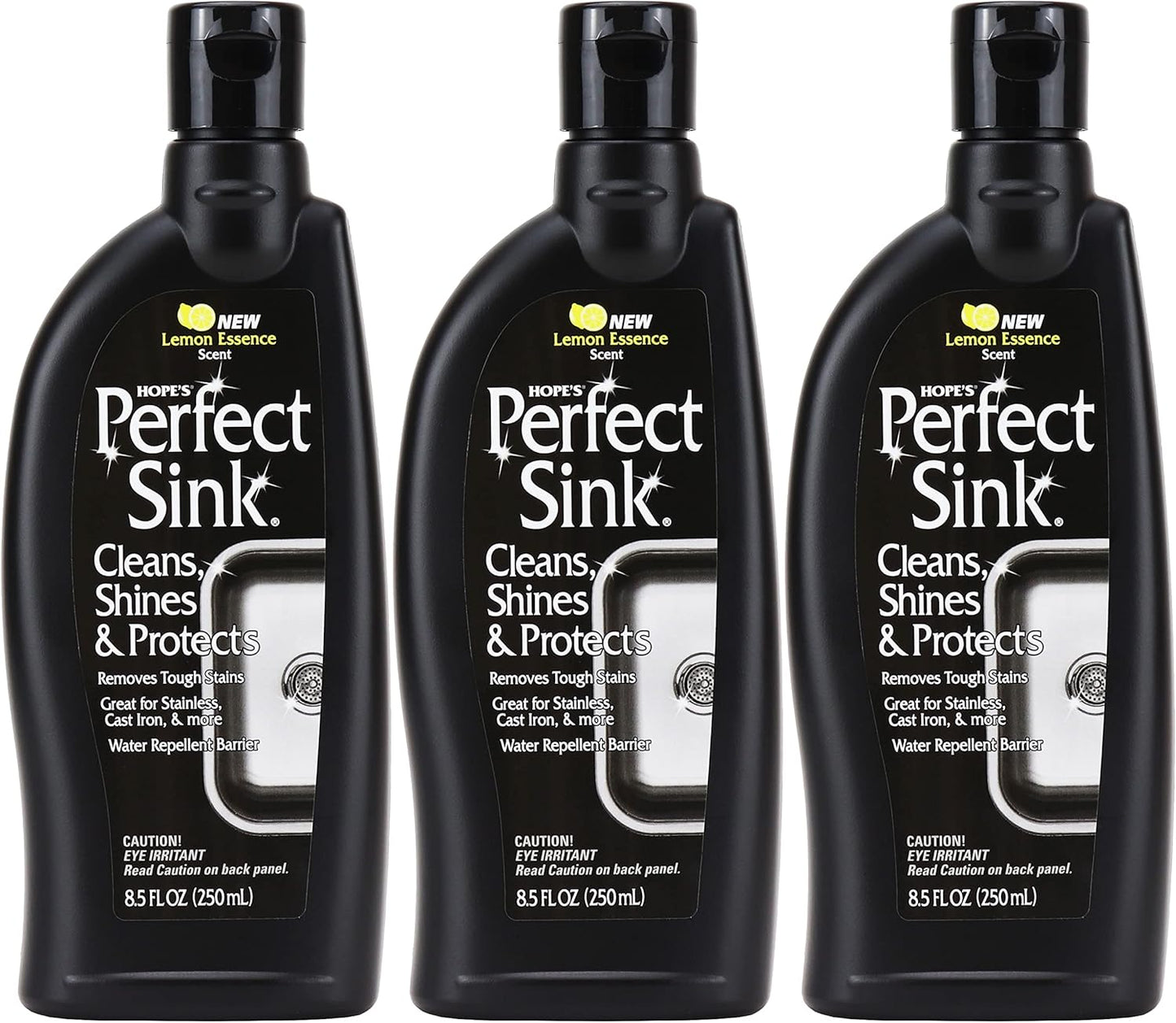 HOPE'S Perfect Sink Cleaner and Polish, Restorative, Removes Stains, Cast Iron, Corian, Composite, Acrylic, 8.5 Fl Oz