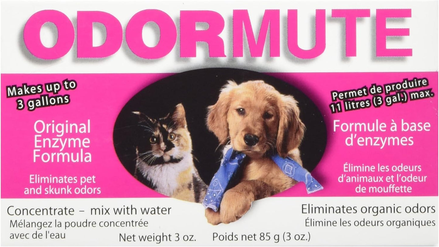 Doggie Dooley Odormute, Unscented - 15oz Cleaning Powder Concentrate - Break Down Pet Odor on Carpets, Fabrics and Kennels - Mix-with-Water Cleaning Formula, Makes Up to 20 Gallons