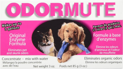 Doggie Dooley Odormute, Unscented - 15oz Cleaning Powder Concentrate - Break Down Pet Odor on Carpets, Fabrics and Kennels - Mix-with-Water Cleaning Formula, Makes Up to 20 Gallons