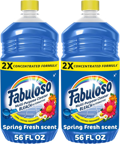 Fabuloso Multi-Purpose Cleaner & Floor Cleaner, 2X Concentrated, Lavender Scent, 56 fluid ounces