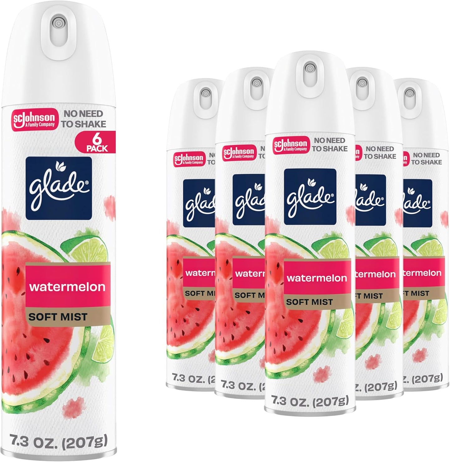 Glade Air Freshener Room Spray, Clean Linen Scent, Odor Fighting to Deliver Long Lasting Freshness, 7.3 Oz, 6 Count