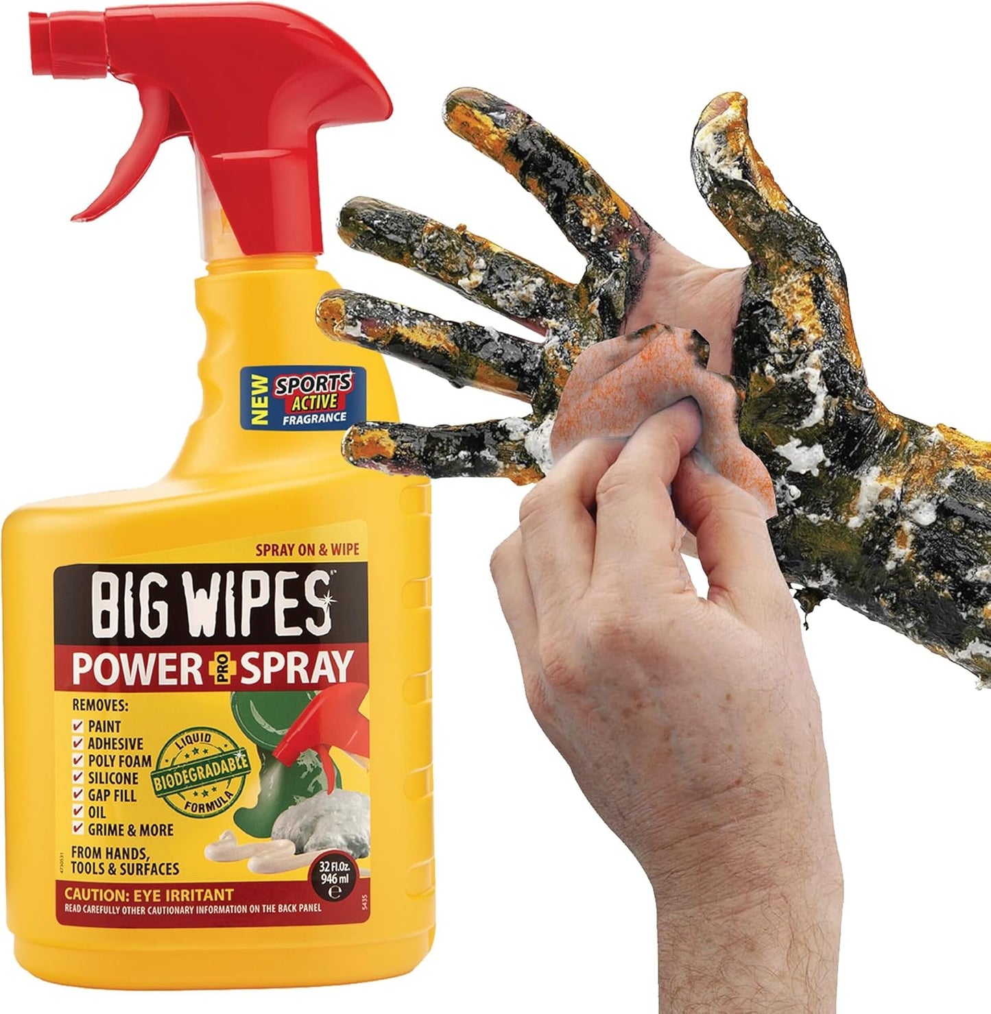 BIG WIPES Heavy Duty Industrial Hand Cleaning Wipes, Textured Scrubbing Degreaser Wipes for Mechanics and Tool Cleaner – 80 Count Canister (1 Pack)