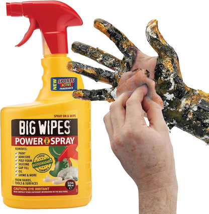 BIG WIPES Heavy Duty Industrial Hand Cleaning Wipes, Textured Scrubbing Degreaser Wipes for Mechanics and Tool Cleaner – 80 Count Canister (1 Pack)