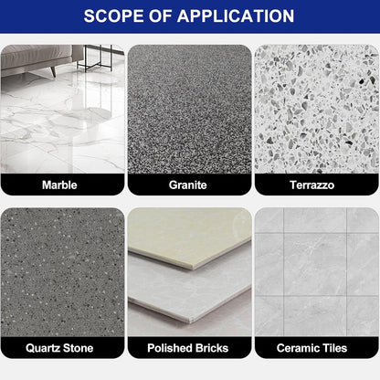 Marble Polishing Powder, Professional Touch-Up Etch Remover, Restore Shine Remove Water Stains Scratches Rings Etches for Marble Stone Granite Quartz Tile Floor Countertop Surfaces Polishing Care