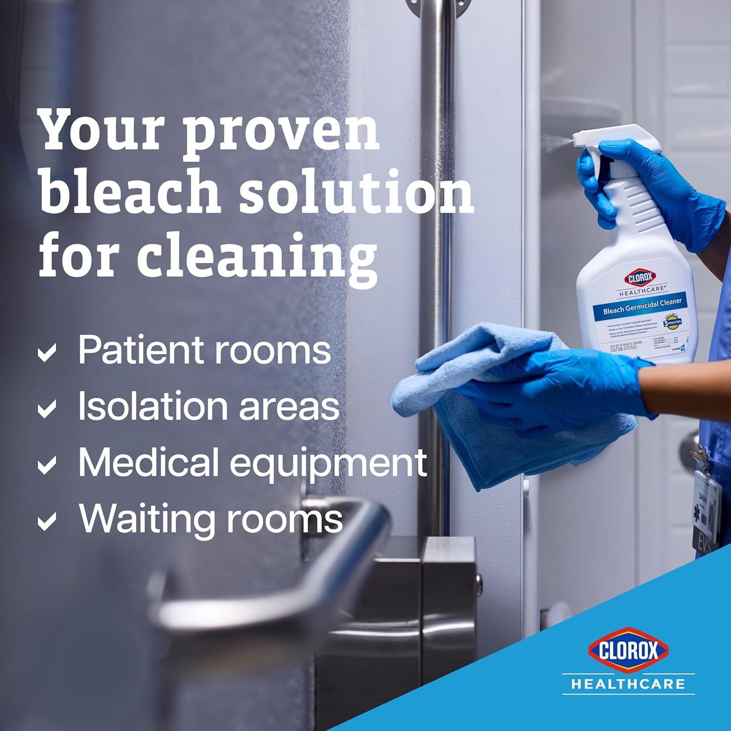 Clorox Healthcare Bleach Germicidal Cleaner Pull-Top, 32 Fluid Ounces (Package May Vary)