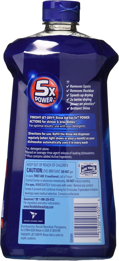 Finish Jet-Dry Plus Dishwasher Rinse Aid 32 Fl Oz