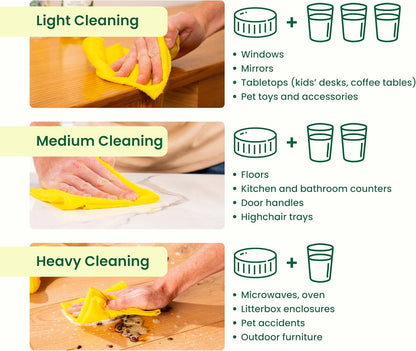 Good Natured Brand All-Purpose Cleaner Concentrate | 8oz makes 128oz | Orange Essential Oil | 16X Concentrated Natural Multi-Surface Cleaner