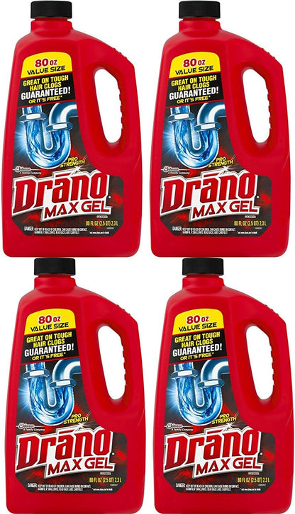 Drano Max Gel Clog Remover, 80 oz