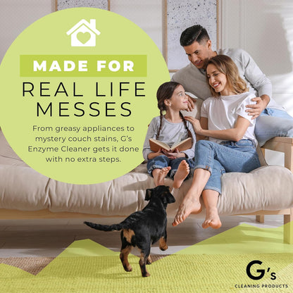G's Cleaning Biodegradable All Purpose Cleaner – 32 oz Non-Toxic Natural Cleaning Spray – Multipurpose Cleaner Spray for Multi Surface, Kitchen, Counter Top, Furniture, Floor, Home and Household