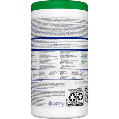 Clorox Healthcare Hydrogen Peroxide Cleaner Disinfectant Wipes, 6.75" x 9", 95 Count (Package May Vary)