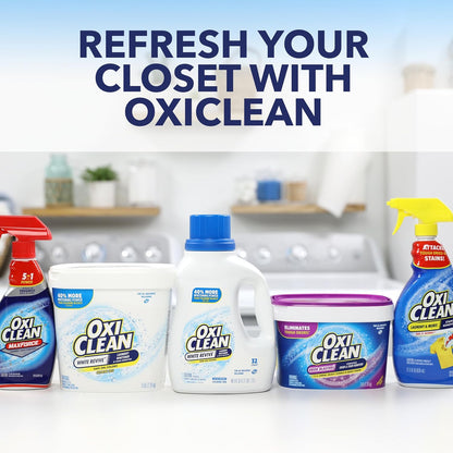 OxiClean White Revive Whitener & Stain Remover Liquid Additive, Water-Activated Oxygen Bleach for Laundry, 45 fl oz