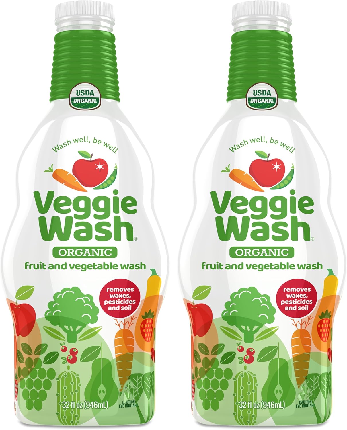 Veggie Wash Organic Fruit and Vegetable Wash, Certified Organic, Ideal for Cleaning Produce, 16 Fluid Ounce, Pack of 3 (Packaging May Vary)