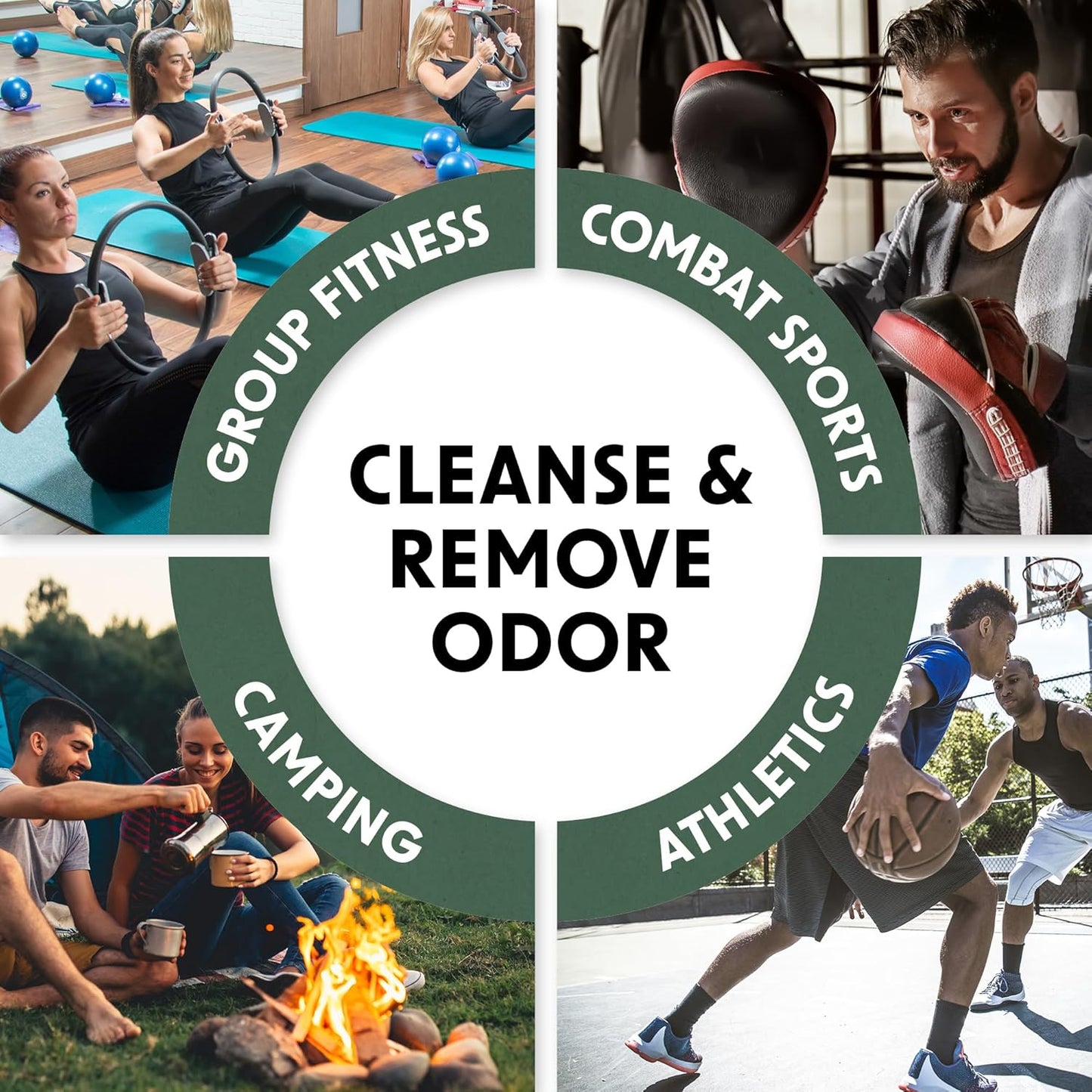 Wipex Yoga Mat Cleaner Wipes, EWG Verified, 400 Ct Plant-Based Lemongrass, Eucalyptus & Vinegar Wipes for Gym & Fitness Equipment & All Purpose Gym Cleaning - Safe for Peloton Bikes & Treadmills