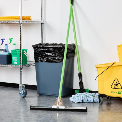 Restaurantware-SQUEEGEE ONLY: Clean Tek Professional 29.92 Inch Floor Squeegee, 1 Broom With Double Rubber Blade - Handle Sold Separately, Heavy-Duty, Steel Wiper For Concrete Floor