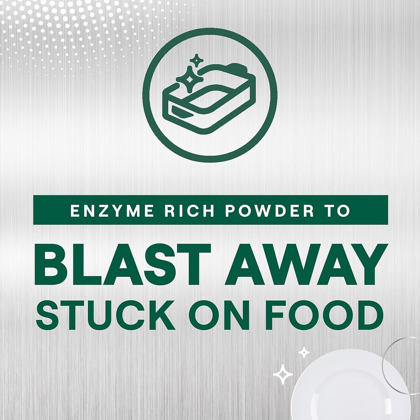 Seventh Generation Power+ Dishwasher Detergent Booster Powder, Blasts Away Stuck-On Food, Fresh Citrus Scent, 27 Oz