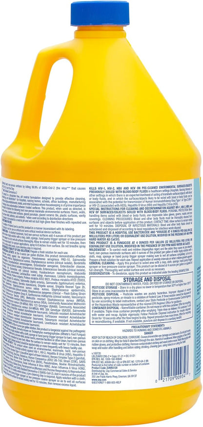 Zep No Rinse Floor Disinfectant, Blue (ZUNRS128)