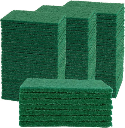 YoleShy 40 Pcs Scouring Pad, Dish Scrubber Scouring Pads,4 x 6 inch Green Reusable Household Scrub Pads for Dishes, Kitchen Scrubbers & Metal Grills
