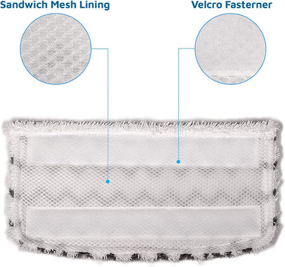 Flammi Steam Mop Pads for Shark S1000/S3101/S3250/SK Series SK410 SK435CO SK460 SK140 SK141 S3251 Steam Mop Replacement Pads, 4 Pack