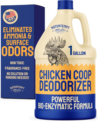 Hatortempt Chicken Coop Deodorizer & Cleaner Spray - 32 fl oz, Unscented - Ammonia Control Odor Eliminator & Coop Refresher for Chickens