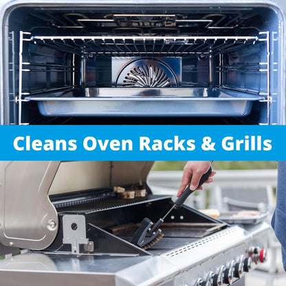 Carbona Oven Rack & Grill Cleaner Kit, Includes Bag & Gloves, Eliminates Thick Grease, Grime & Baked-On Food, Unscented Formula