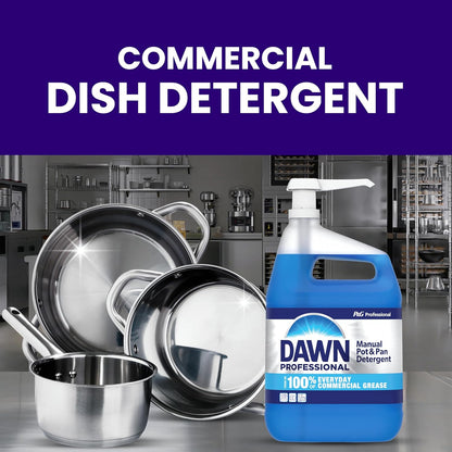 Dawn Professional Pot and Pan Detergent, Regular Scent, 3.8l (Case of 4)