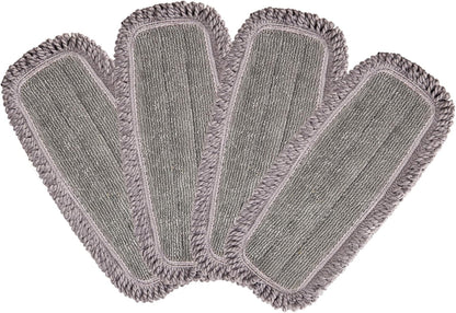 CLEANHOME Microfiber Mop Pads 4 Pieces for Floor Cleaning,Fit CLEANHOME Dust Mop: B09PBPGSJ3, Chenille Microfiber Replacement Pads