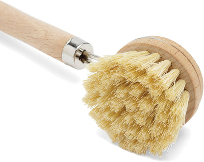 Fox Run Kitchen Brush, Stainless Steel Cleaning Brush for Tumblers, Glasses, Dishes, and Pans, 10.25"