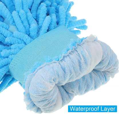 BBTO 5 Pack Car Wash Mitts Scratch Free Premium Chenille Microfiber Mitts 6" x 9" Double Sided Lint-Free Car Wash Gloves for Trucks, SUVs, Motorcycles, and More