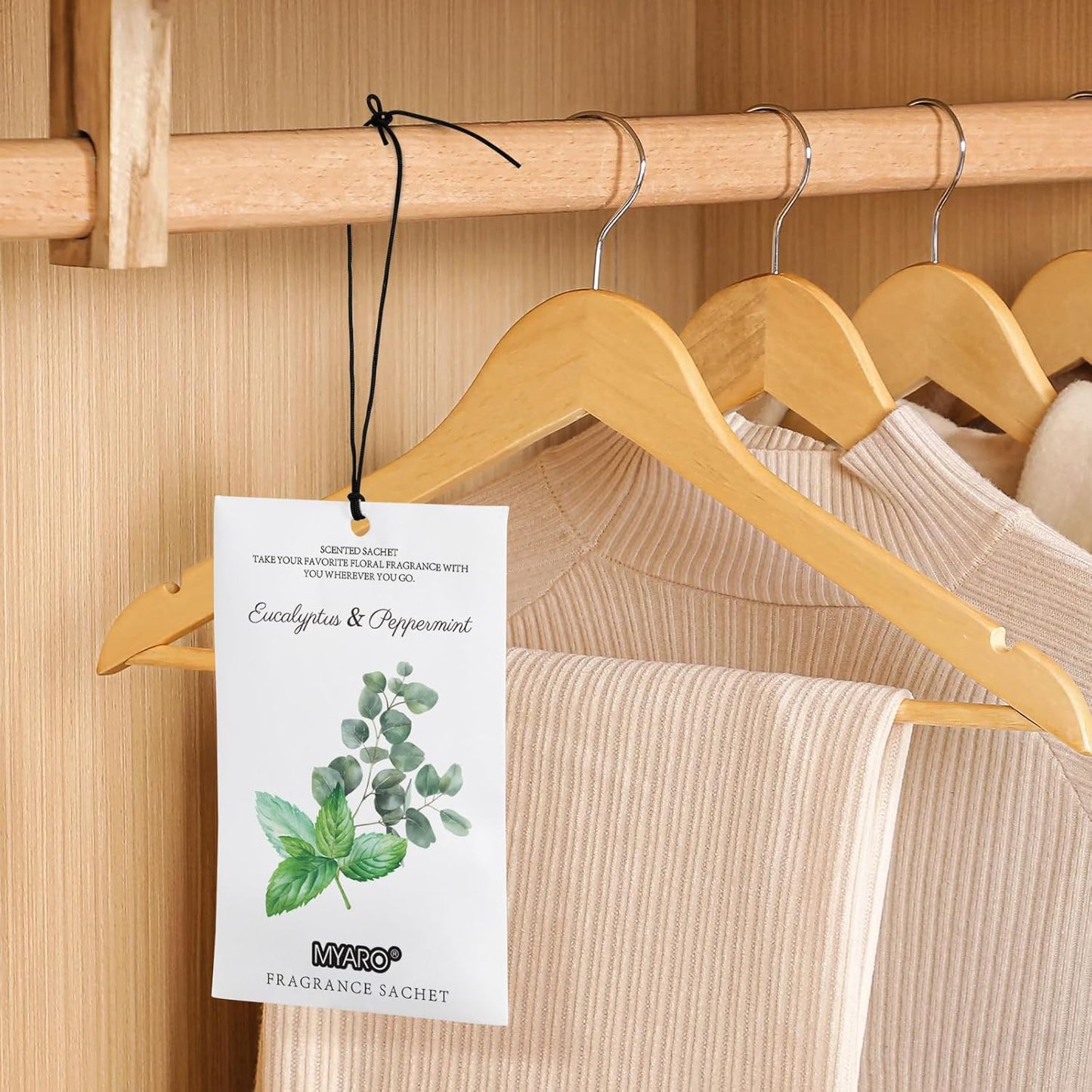 MYARO 12 Pack Fresh Linen Scented Sachets for Drawer, Closet & Car Air Freshener Bags | Odor Eliminator & Fabric Refresher | Crisp, Clean Home Fragrance Gift Set