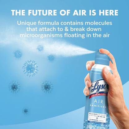 Lysol Bundle containing x2 Lysol Disinfectant Spray for Hard and Soft Surfaces, Crisp Linen, 19 Fl. Oz + Lysol Air Sanitizer Spray, For Air Sanitization and Odor Elimination, White Linen, 10 Fl. Oz