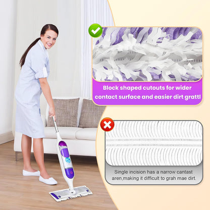 Pure Realm 40 Cout Power Mop Pads Refills for Powermop , Multi-Surface Disposablen swiffer Power Mop Pads，Unscented Spray Cleaning Repalcement Pads Refill