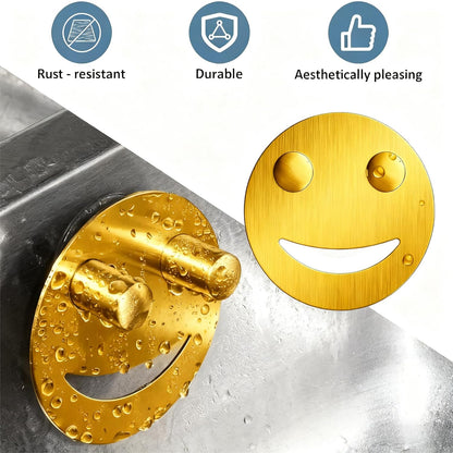 2 Pack Stainless Steel Smiley Face Dish Sponge Holder, Silver Sink Caddy Organizer Storage with Suction Cup for Kitchen, Kitchen Accessories Decor Scrubber-Silver