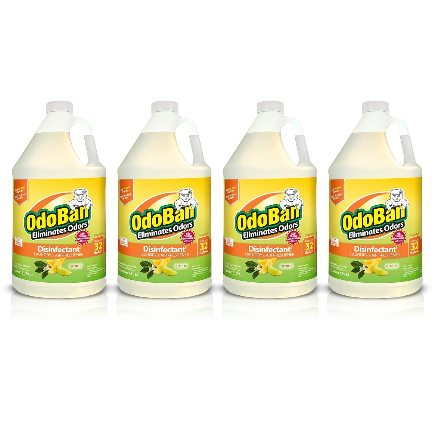 OdoBan Disinfectant Concentrate and Odor Eliminator, Made in the USA, Lavender Scent, 1 Gallon