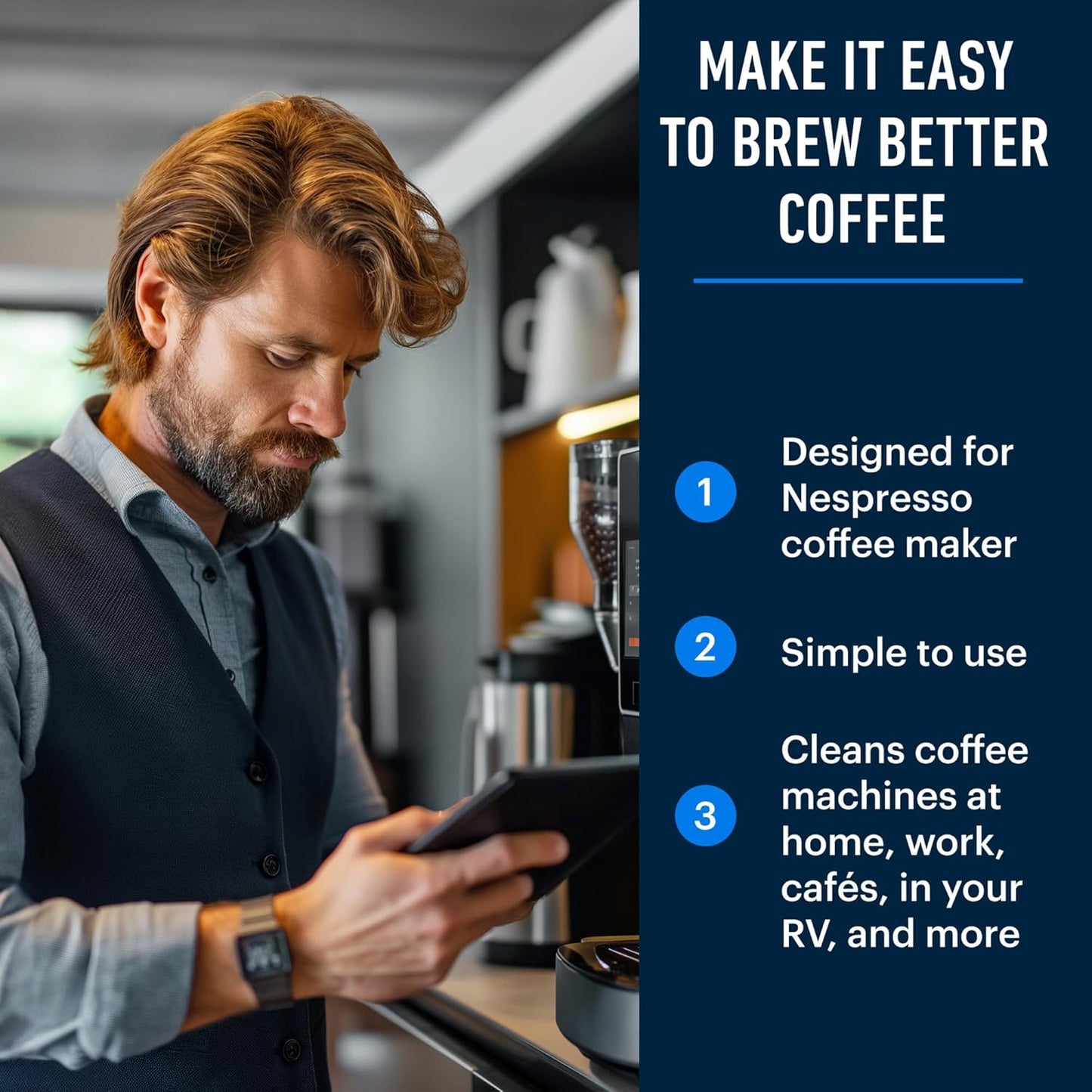 Essential Values Descaling Solution (8 fl oz / 236 ml) – Coffee Maker Cleaner for Nespresso, Keurig, Breville & More – Works on All Machines & Espresso Makers – Made in USA