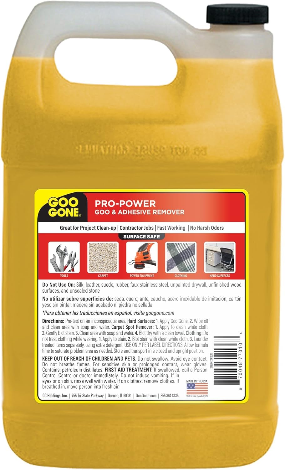 Goo Gone Pro-Power - Professional Strength Adhesive Remover - 32 Fl. Oz. Jug