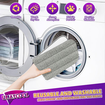 Disposable Mop Pads Refills for Swiffer WetJet Spray Mop - Wet Jet Refill Pads for All Purpose Multi Surface Hardwood Floor Cleaning - Thickened and Super Absorbent - 30 Count