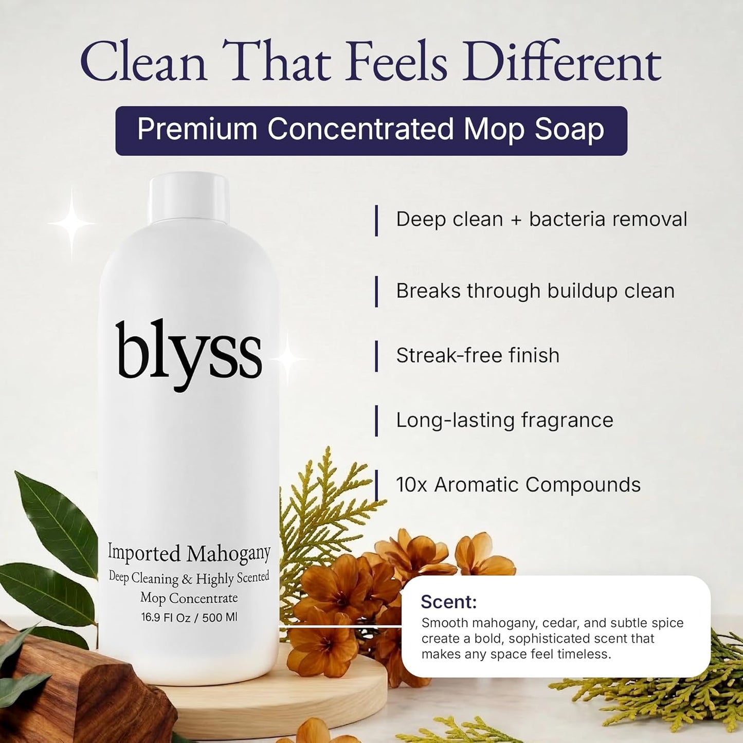 Mop Soap Heartbreaker, Floor Cleaner for Mopping, Luxury Scented Mop Soap, LVP Vinyl Laminate and Hardwood Floor Cleaner Solution, Plant Powered Floor Cleaner