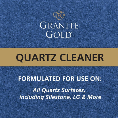 Granite Gold Quartz Cleaner Spray for Caesarstone, Cambria, Silestone and All Other Quartz Countertop Surfaces, 64 Fluid Ounces and 2 x 24 Fluid Ounces