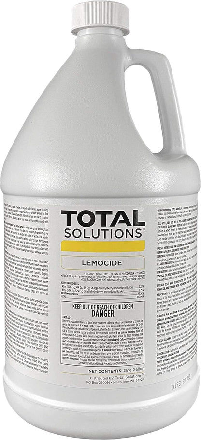 Professional Disinfecting Mildew, Virus & Mold Killer - Cleans & Deodorizes, Lemon Scent (1 Gallon Super Concentrate)