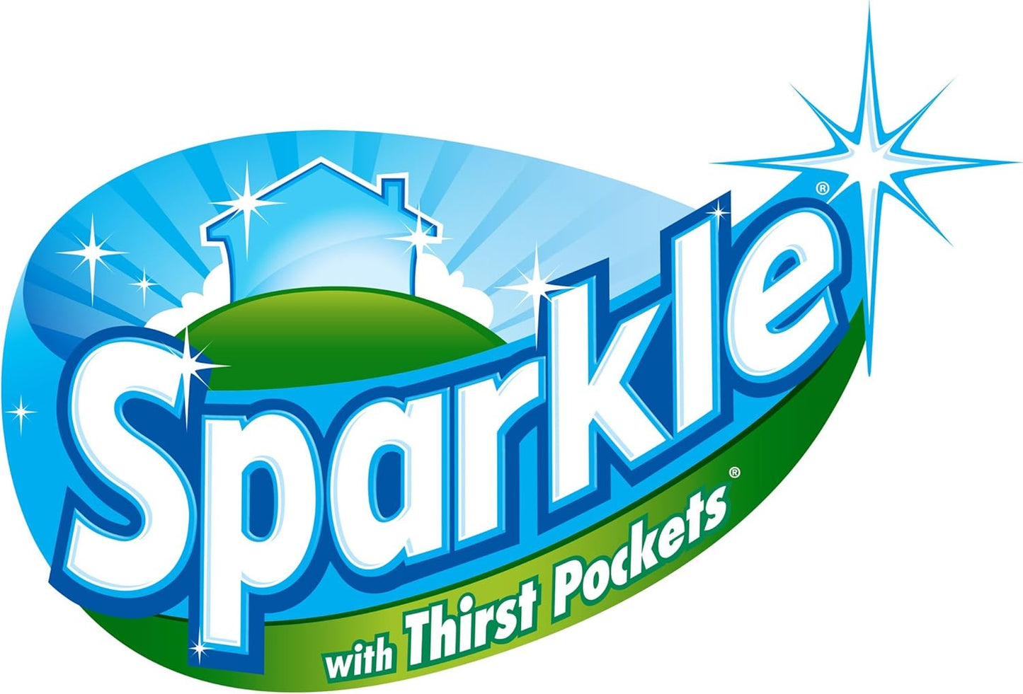 Sparkle Pick-A-Size Paper Towels, 6 Double Rolls (660 Sheets Total) - Strong 2-Ply Towels for Kitchen Cleanup and Everyday Messes