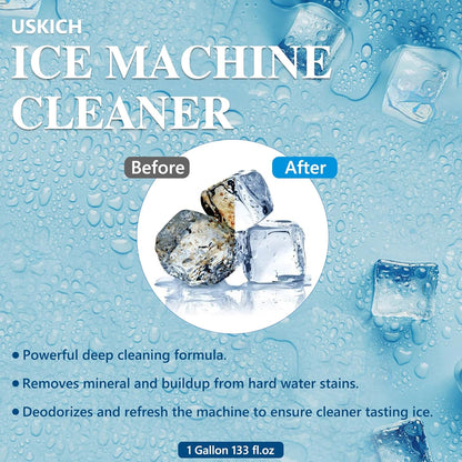 Ice Machine Cleaner Descaler Tablets-36Pack Ice Maker Cleaner Compatible with Frigidaire, Opal, GE Profile, Kitchenaid, Nickel Safe Scale Remover for Countertop, Nugget Ice Makers