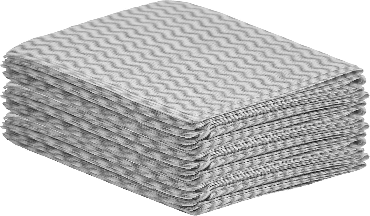 Superio Handy Wipes For Kitchen Multi-Purpose Heavy-Duty Reusable Cleaning cloth for house, Bathroom, and office. Disposable Dish Towel (60 Grey)