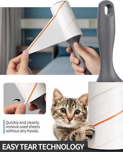 MR.SIGA Lint Rollers for Pet Hair Extra Sticky, 720 Sheets, Lint Remover for Clothing, Furniture, Pet Hair Remover with Easy Tear Sheets