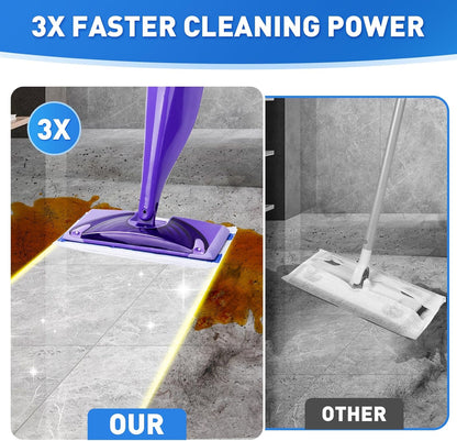 Mop Pads Refills Compatible with Swiffer WetJet Mop, Disposable Mop Pads for Hardwood Floors, Tile, Laminate & Multi-Surface Cleaning, 60 Pack
