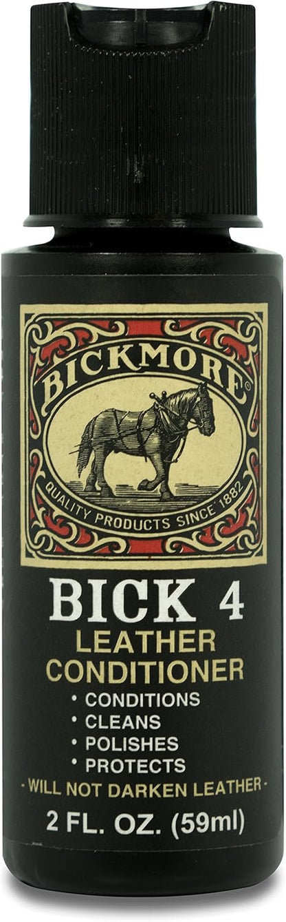 Bickmore Bick 4 Leather Conditioner and Leather Cleaner 16 oz - Will Not Darken Leather - Safe For All Leather Apparel, Furniture, Jackets, Shoes, Auto Interiors, Bags & All Other Leather Accessories