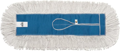 Nine Forty Industrial-Grade 24x5 Cotton Dust Mop Head Refills, Perfect Replacement for Busy Home, Gym, Industrial and Commercial Spaces, Heavy-Duty Mop for Janitorial & Housekeeping Needs - 2 Pack