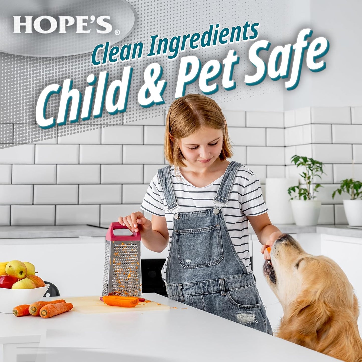 HOPE'S Perfect Quartz Countertop Cleaner, No Hazy Residue, Streak-Free, Safe on Food Contact Surfaces, Fragrance-Free, Sunscreen-Free, Counter Cleaner for All Brands of Quartz, 23 Fl Oz, Pack of 1
