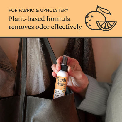 Fresh Wave Orange Scent Odor Eliminator Spray & Air Freshener, 2 fl. oz. Travel Size (Pack of 2)